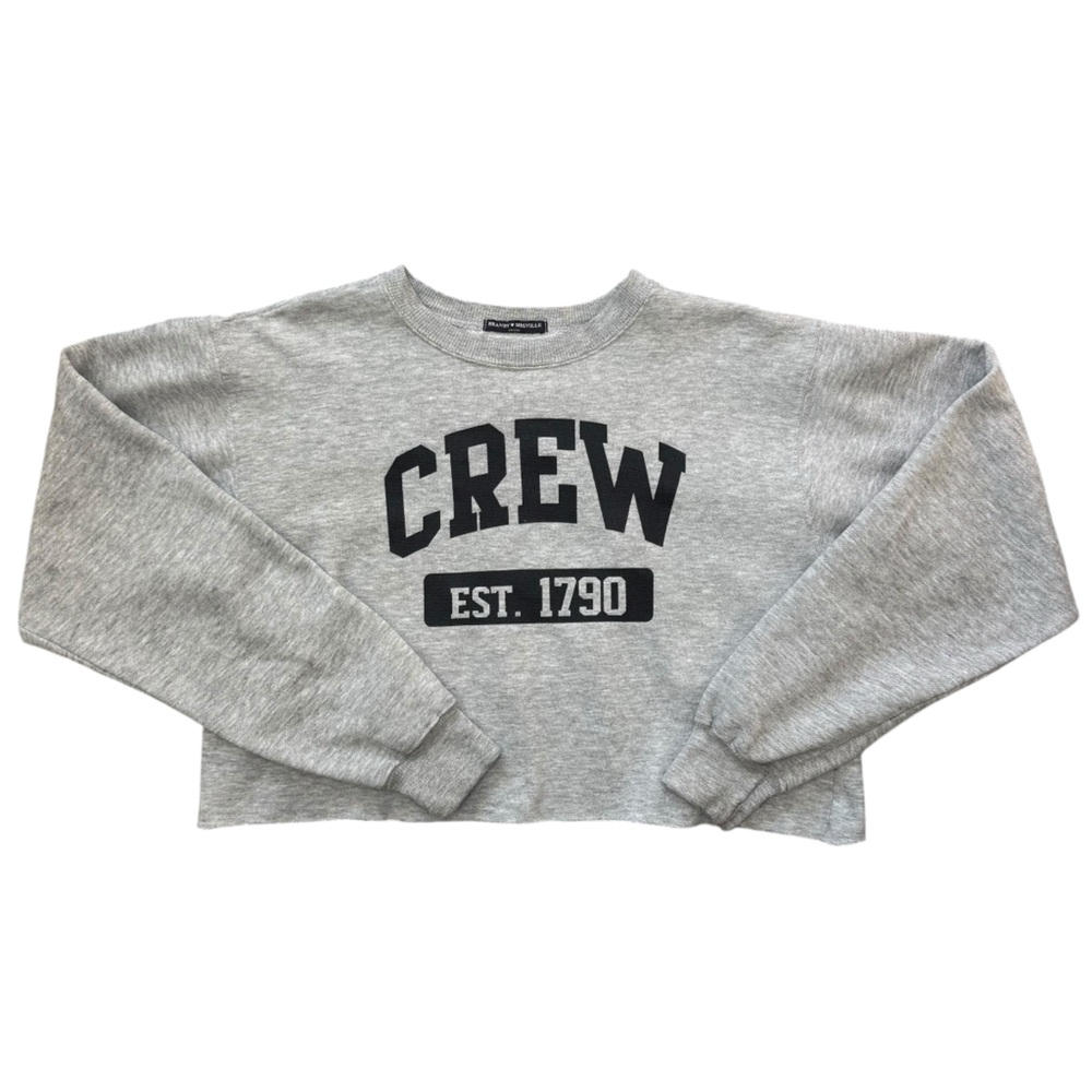 Brandy Melville‎ One Size cropped crew neck in gray